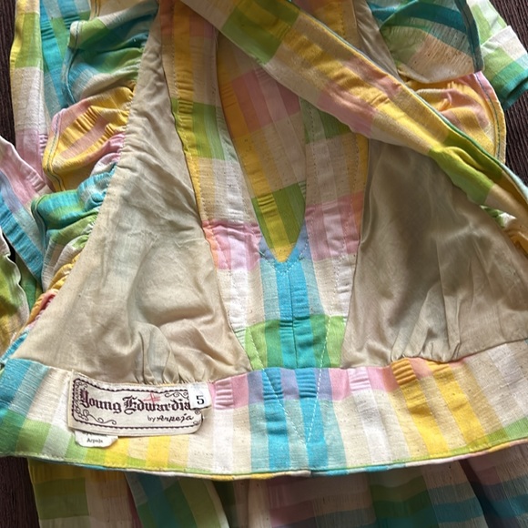 Vintage 1970’s “Young Edwardian, Arpeja” Ruffle Halter Top and Hem Skirt - Picture 6 of 10